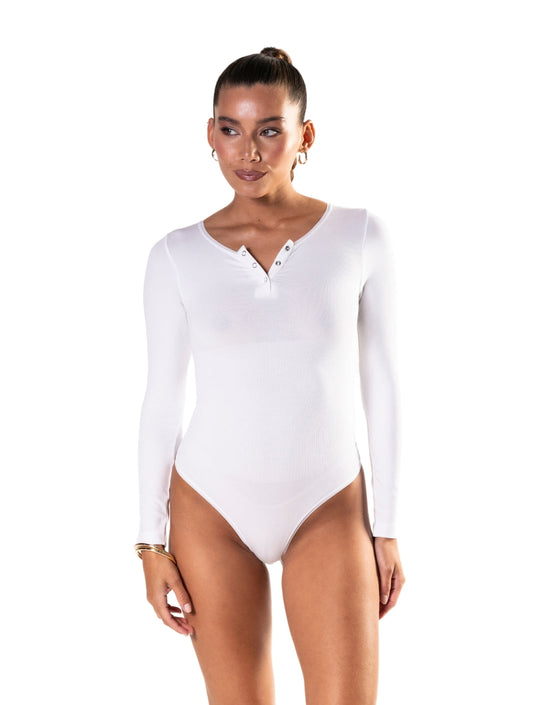 Body tipo tanga de manga larga sin costuras